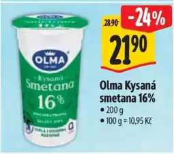 Albert Olma Kysaná smetana 16% nabídka