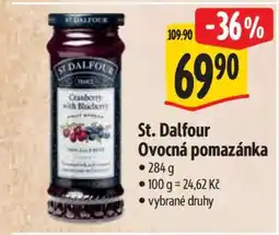 Albert St. Dalfour ovocná pomazánka nabídka