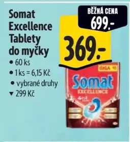 Albert Somat Excellence tablety do myčky nabídka