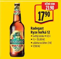 Albert Radegast Ryze Hořká 12 nabídka