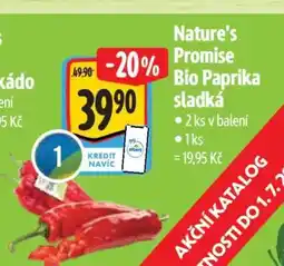 Albert Nature’s Promise Bio Paprika sladká nabídka
