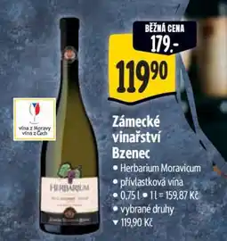 Albert Zámecké vinařství Bzenec nabídka