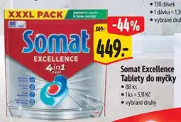 Albert Somat Excellence tablety do myčky nabídka