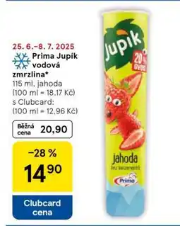 Tesco Prima Jupík Vodová zmrzlina nabídka
