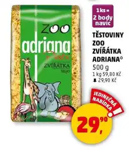 Penny Market TĚSTOVINY ZOO ZVÍŘÁTKA ADRIANA nabídka
