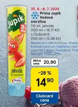 Tesco Prima Jupík Vodová zmrzlina nabídka