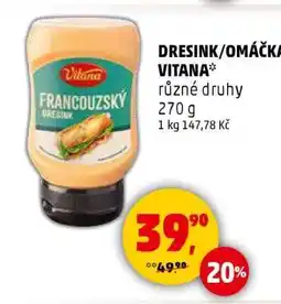 Penny Market Dresink/Omáčka Vitana nabídka