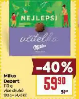 Billa Milka Dezert nabídka