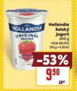 Billa Hollandia Selský jogurt nabídka