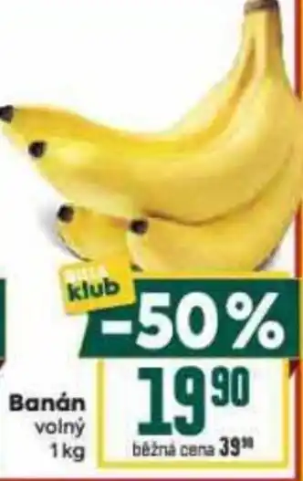 Billa Banán volný nabídka