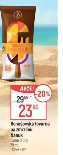 Globus Benešovská továrna na zmrzlinu Nanuk nabídka