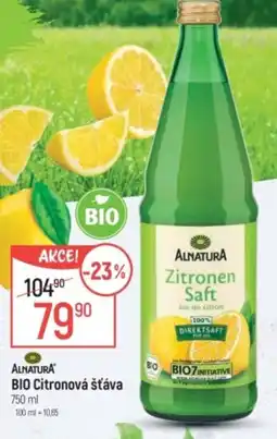 Globus ALNATURA BIO Citronová šťáva nabídka