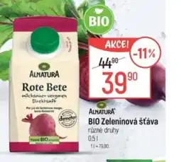Globus ALNATURA BIO Zeleninová šťáva nabídka