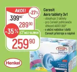 Globus Ceresit Aero tablety 3v1 nabídka