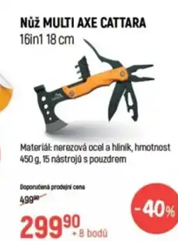 Globus Nůž MULTI AXE CATTARA 16in1 18 cm nabídka