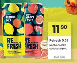 Kubík potraviny Refresh Nealkoholické ochucené pivo nabídka