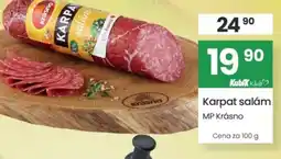 Kubík potraviny Karpat salám MP Krásno nabídka
