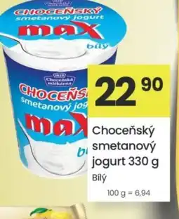 Kubík potraviny Chocensky smetanový jogurt nabídka