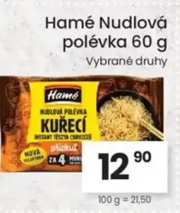 Kubík potraviny Hamé Nudlová polévka nabídka