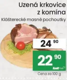 Kubík potraviny Uzená krkovice z komína nabídka