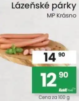 Kubík potraviny Lázeňské párky nabídka