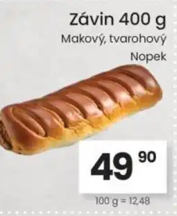 Kubík potraviny Závin Makový, tvarohový Nopek nabídka