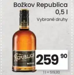 Kubík potraviny Božkov Republica nabídka