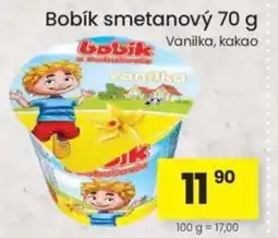 Kubík potraviny Bobík smetanový Vanilka, kakao nabídka