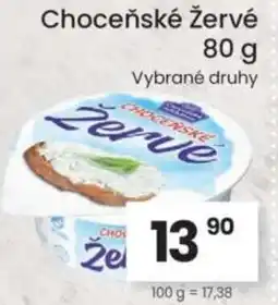 Kubík potraviny Choceňské Žervé nabídka