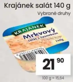 Kubík potraviny Krajánek salát nabídka