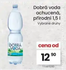 Kubík potraviny Dobrá voda ochucená, přírodní nabídka