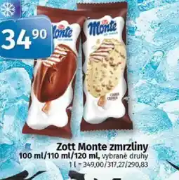 COOP TIP Zott Monte zmrzliny nabídka