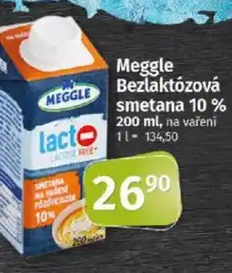 COOP TIP Meggle Bezlaktózová smetana 10 % nabídka