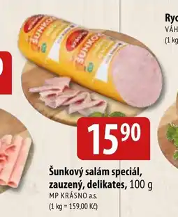 Bala Šunkový salám speciál, zauzený, delikates nabídka