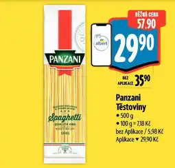 Albert Panzani těstoviny nabídka