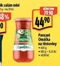 Albert Panzani omáčka těstoviny nabídka