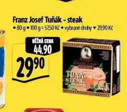 Albert Franz josef tuňák steak nabídka