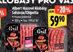 Albert Masové klobásy chipotla nabídka