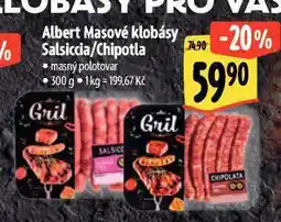 Albert Masové klobásy salsiccia nabídka