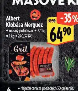 Albert Klobása merguez nabídka