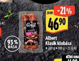 Albert Klasik klobása nabídka