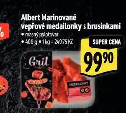 Albert Marinované vepřové medailonky s brusinkami nabídka