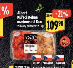 Albert Kuřecí stehna marinovaná duo nabídka