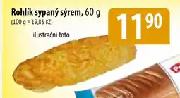 Bala Rohlík sypaný sýrem nabídka