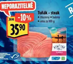 Albert Tuňák steak nabídka