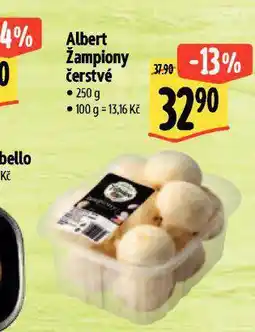 Albert Žampiony čerstvé nabídka