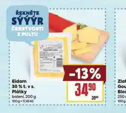 Billa Eidam 30% plátky nabídka
