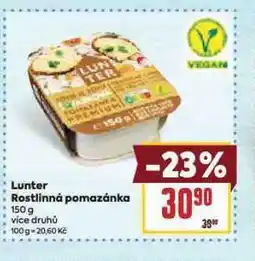 Billa Lunter rotlinná pomazánka nabídka