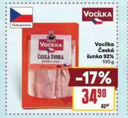 Billa Vocílkova česká šunka nabídka