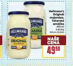 Billa Hellmann´s tatarská omáčka, majonéza nabídka